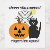 Étiquette Pour Bouteilles De Vin Halloween 2021 (Étiquettes simples)