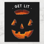 Étiquette Pour Bouteilles De Vin Halloween drôle (Étiquettes simples)