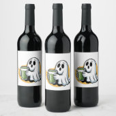 Étiquette Pour Bouteilles De Vin Halloween éffrayante de Matcha à boire (Bouteilles)