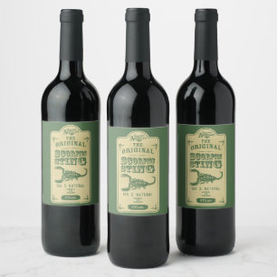 Étiquette Pour Bouteilles De Vin Halloween Le Scorpion Sting Original