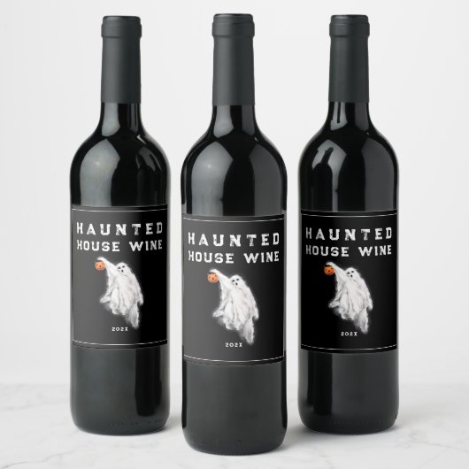 Étiquette Pour Bouteilles De Vin Halloween Maison Vin Étiquette (Bouteilles)