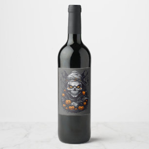 Étiquette Pour Bouteilles De Vin Halloween scray