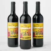Étiquette Pour Bouteilles De Vin Hanoukka Happy Bright Art (Bouteilles)