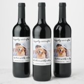 Étiquette Pour Bouteilles De Vin Happily Ever After Photo Wedding (Bouteilles)