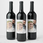 Étiquette Pour Bouteilles De Vin Happily Ever After Photo Wedding (Bouteilles)