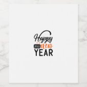 Étiquette Pour Bouteilles De Vin Happy New Year 2022 (Étiquettes simples)