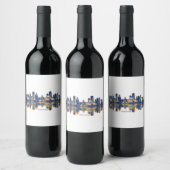 Étiquette Pour Bouteilles De Vin Hartford Skyline (Bouteilles)