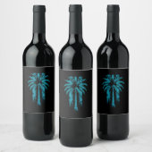 Étiquette Pour Bouteilles De Vin Hawaiian Beach Summer Vacances Tropical Palm Tree (Bouteilles)