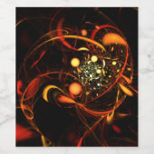 Étiquette Pour Bouteilles De Vin Heartbeat (Étiquettes simples)