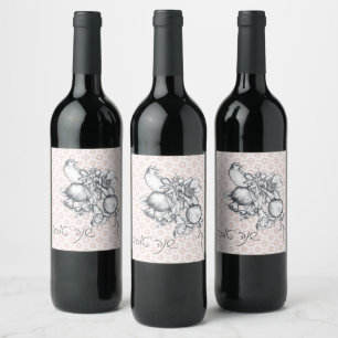 Étiquette Pour Bouteilles De Vin Hébreu Shana Tova Rosh Hashana Nouvel An juif