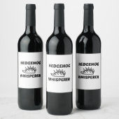 ÉTIQUETTE POUR BOUTEILLES DE VIN HEDGEHOG WHISPERER (Bouteilles)