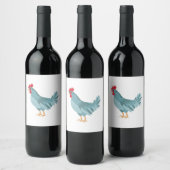 Étiquette Pour Bouteilles De Vin Hen bleu (Bouteilles)