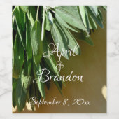 Étiquette Pour Bouteilles De Vin Herbes botaniques élégantes (Étiquettes simples)