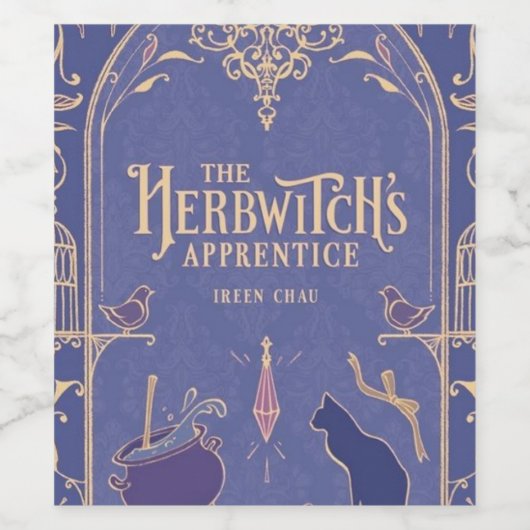 Étiquette Pour Bouteilles De Vin HERBWITCH (vin - WITCH) (Étiquettes simples)