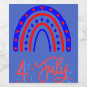 Étiquette Pour Bouteilles De Vin HEUREUX T-shirt 4E (Étiquettes simples)