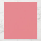 Étiquette Pour Bouteilles De Vin Hex #F1838A, Fille (Étiquettes simples)