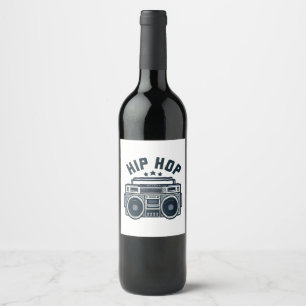 Étiquette Pour Bouteilles De Vin Hip hop