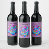 Étiquette Pour Bouteilles De Vin Hippie lavande super Thunder_Cove (Bouteilles)