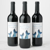 Étiquette Pour Bouteilles De Vin Histoires de baleines bleues (Bouteilles)