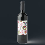Étiquette Pour Bouteilles De Vin HO HO HO Christmas Bottle Doodart<br><div class="desc">Amusante et belle bouteille de Noël avec texte écrit que vous pouvez changer comme il vous convient. Vous êtes invités à visiter mon magasin pour des produits plus beaux.</div>