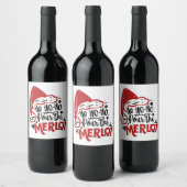 Étiquette Pour Bouteilles De Vin Ho Ho Ho Pour le Merlot (Bouteilles)