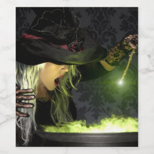 Étiquette Pour Bouteilles De Vin Hocus Pocus