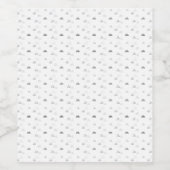 Étiquette Pour Bouteilles De Vin Horizontal, gris moyen (Étiquettes simples)