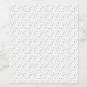 Étiquette Pour Bouteilles De Vin Horizontal, Nuage Gris (Étiquettes simples)