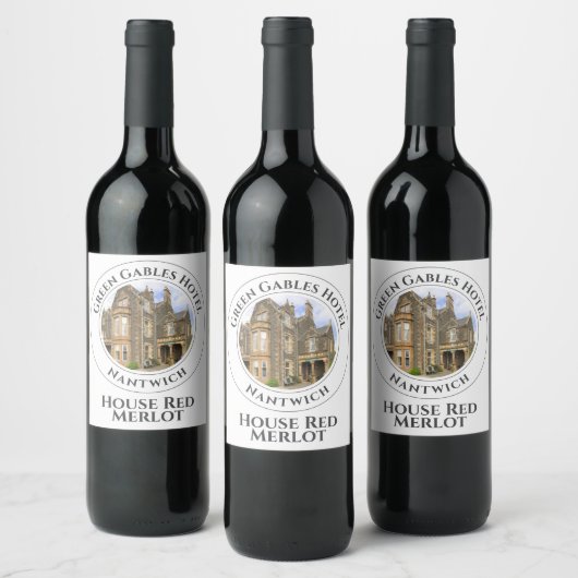 Étiquette Pour Bouteilles De Vin Hôtel Branded (Bouteilles)