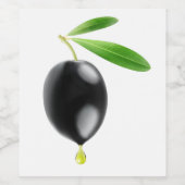 Étiquette Pour Bouteilles De Vin Huile d'olive (Étiquettes simples)