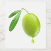 Étiquette Pour Bouteilles De Vin Huile d'olive (Étiquettes simples)