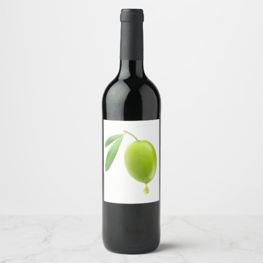 Étiquette Pour Bouteilles De Vin Huile d'olive (Devant)