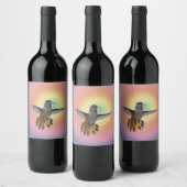 ÉTIQUETTE POUR BOUTEILLES DE VIN HUMMINGBIRD (Bouteilles)