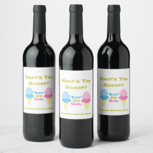 Étiquette Pour Bouteilles De Vin Ice Cream