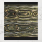 Étiquette Pour Bouteilles De Vin Illusion de bois occidental (Étiquettes simples)