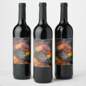 Étiquette Pour Bouteilles De Vin Illustration de sphère (Bouteilles)