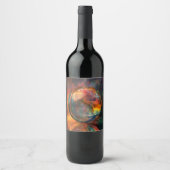 Étiquette Pour Bouteilles De Vin Illustration de sphère (Devant)