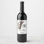 Étiquette Pour Bouteilles De Vin Illustration du pic vert (Devant)