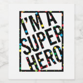 ÉTIQUETTE POUR BOUTEILLES DE VIN I'M A (Étiquettes simples)