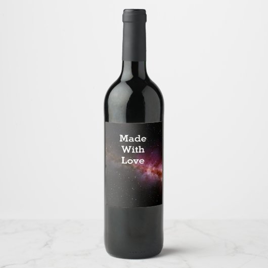 Étiquette Pour Bouteilles De Vin Image de l'univers (Devant)