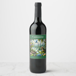 Étiquette Pour Bouteilles De Vin Imaginaire alligator marécage Thunder_Cove