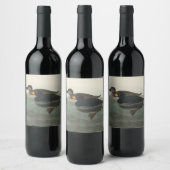 Étiquette Pour Bouteilles De Vin Impression de Macreuse noire d'Audubon : Canard cô (Bouteilles)