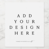 Étiquette Pour Bouteilles De Vin Impression d'étiquette (Étiquettes simples)