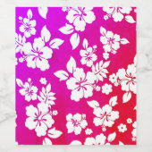 Étiquette Pour Bouteilles De Vin Impression hawaïenne (Étiquettes simples)