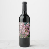 Étiquette Pour Bouteilles De Vin Impressions fleurs sauvages (Devant)