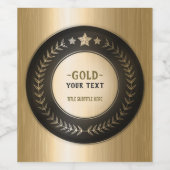 Étiquette Pour Bouteilles De Vin IMPRIMER PERSONNALISÉE do-it-yourself MÉDAILLE Gol (Étiquettes simples)
