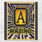 ÉTIQUETTE POUR BOUTEILLES DE VIN INCROYABLE (Étiquettes simples)