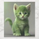 Étiquette Pour Bouteilles De Vin Incroyable Kitten (Étiquettes simples)