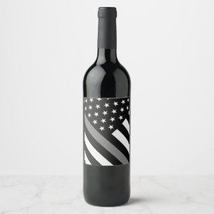 Étiquette Pour Bouteilles De Vin Indicateur de ligne gris mince