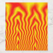 Étiquette Pour Bouteilles De Vin Inferno (Étiquettes simples)